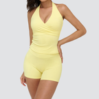 Cross Sculpt Halter Yoga Tank