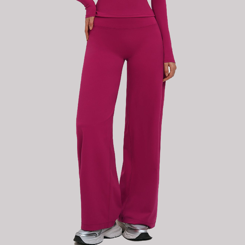 FlowEase High-Waisted Wide Leg Pants