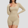 SculptBack™ Long Sleeve Contour Romper