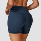 SculptLift High-Waist Yoga Shorts - Navy - image 1