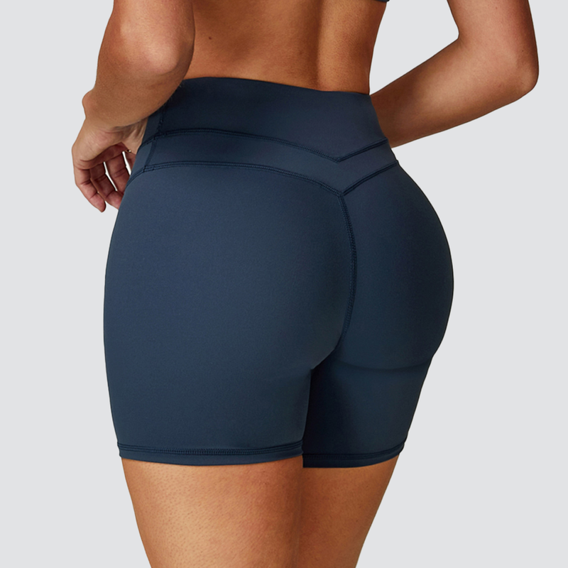 SculptLift High-Waist Yoga Shorts - Navy - image 1