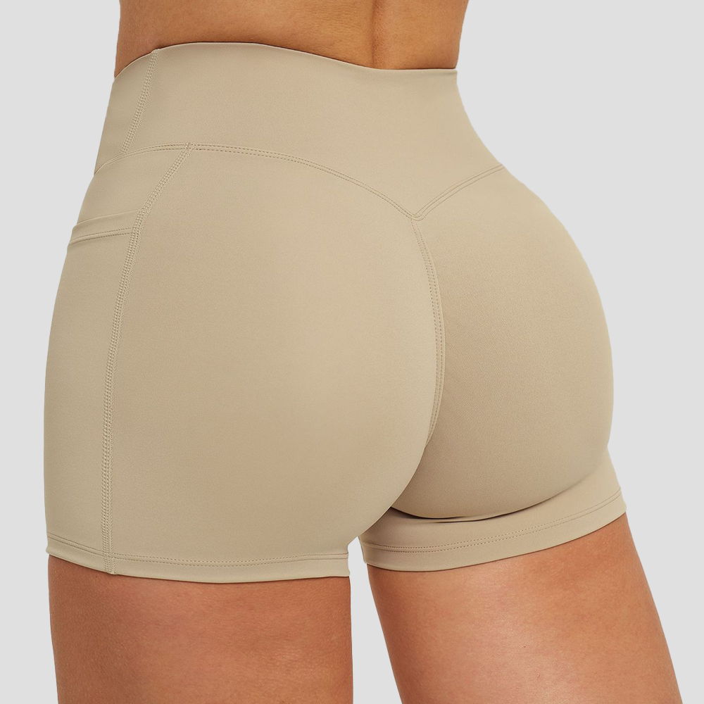V-Curve™ Cross Waist Biker Shorts