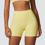 SculptLift High-Waist Yoga Shorts - Yellow - image 1
