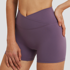 SculptFlow™ Cross-Waist Sculpt Shorts