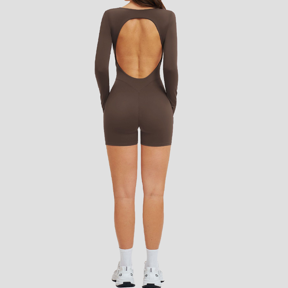 SculptBack™ Long Sleeve Contour Romper