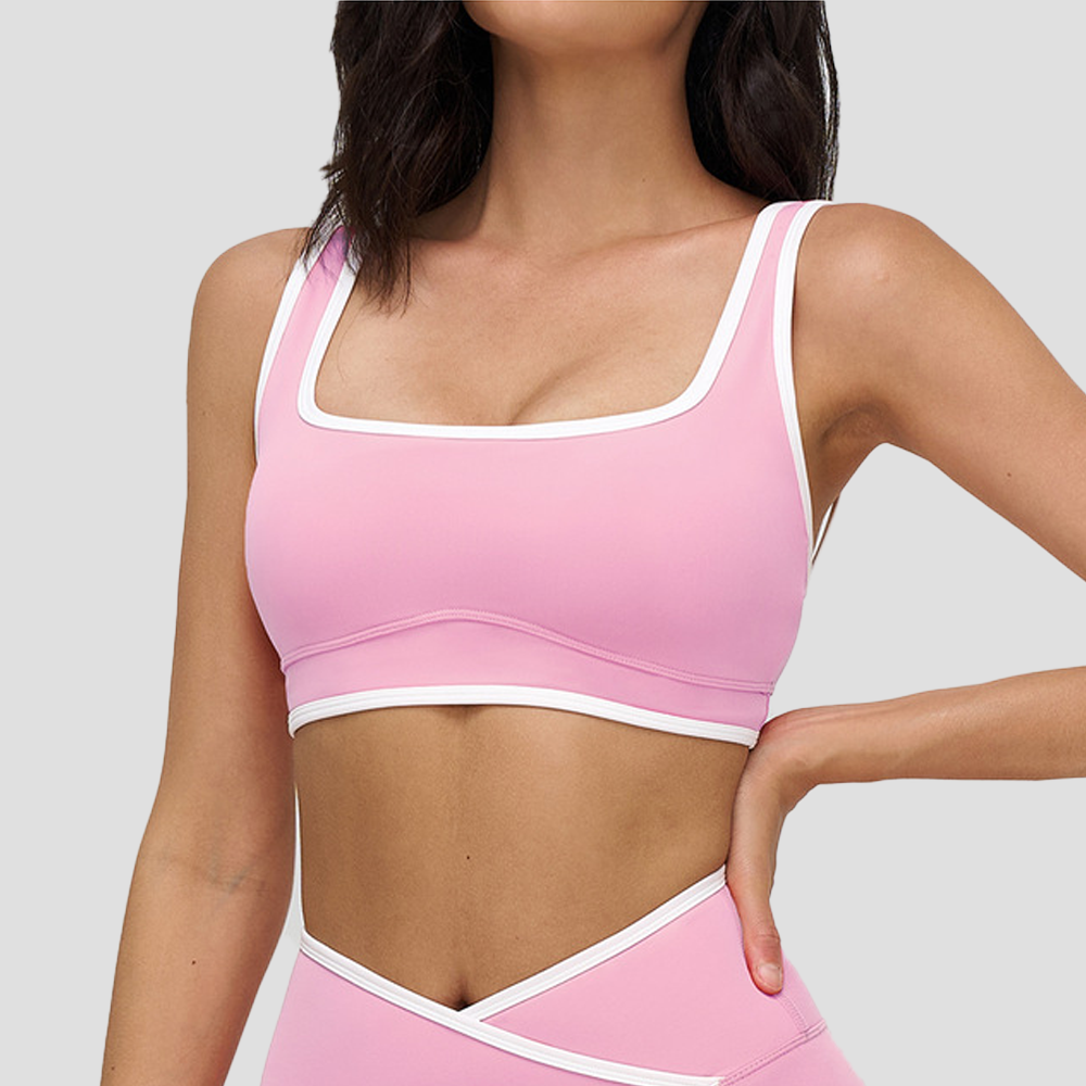 SculptV™ Contrast Square Sports Bra
