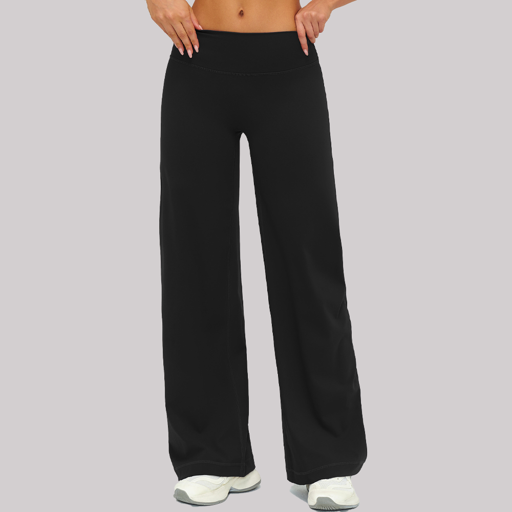 FlowEase High-Waisted Wide Leg Pants
