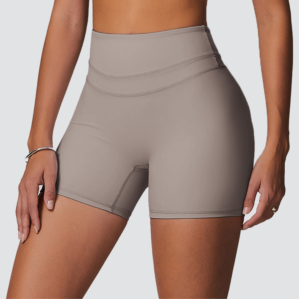 SculptLift High-Waist Yoga Shorts - Gray - image 1
