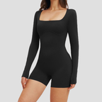 SculptBack™ Long Sleeve Contour Romper