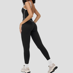 Contrast Trim Sculpt Jumpsuit