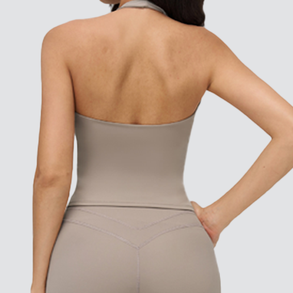 Cross Sculpt Halter Yoga Tank