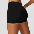 V-Curve™ Cross Waist Biker Shorts